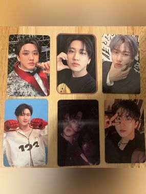 Set of six OFFICIAL Changbin of Stray Kids photocards (Set # 3)
